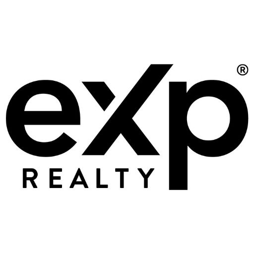 exp logo. white background with black lettering of "exp REALTY" with "exp" in large letters on the top line and "REALTY" in smaller letters on the bottom line